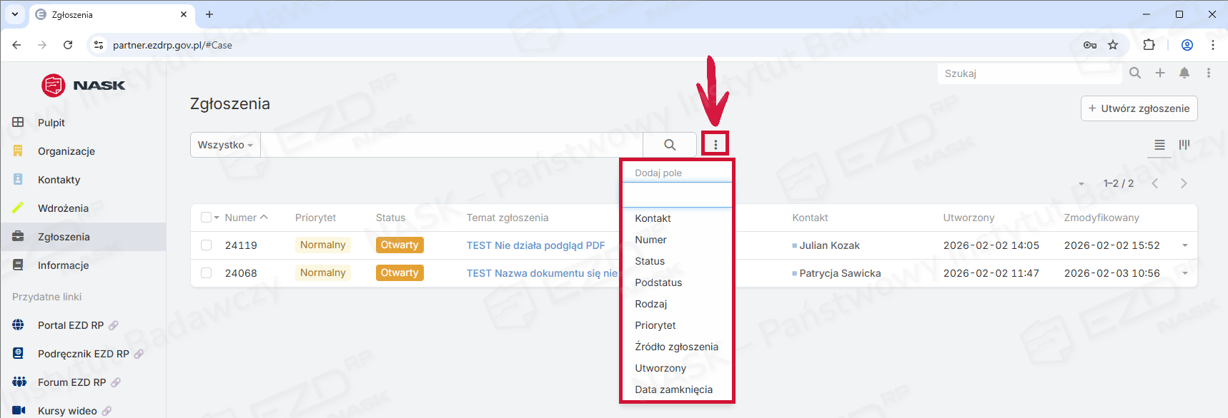09 Zaznaczona ikona trzech kropek